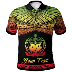 Samoa Polynesian Custom Personalised Polo Shirt - Poly Tattoo Reggae Version