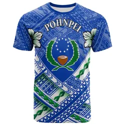 Pohnpei Polynesian T-Shirts - Pohnpei Flag Camisole Hibiscus Style - BN18