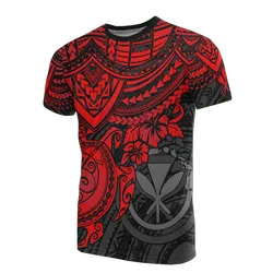 Hawaii Polynesian Kanaka Maoli Red Turtle Hibiscus Unisex 3D T-Shirt All Over Print ONCHA