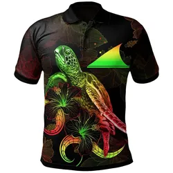 Alohawaii Shirt - Polo Shirt Tokelau Polynesian - Turtle With Blooming Hibiscus Reggae - BN22