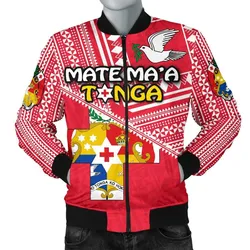 Mate Maa Tonga Men Bomber Jacket Coat Of Arms