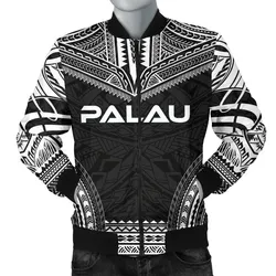 Palau Polynesian Chief Men's Bomber Jacket - Black Version - Bn10