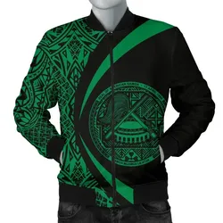 American Samoa Men's Bomber Jacket - Circle Style 04 J4
