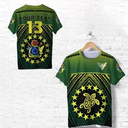 (Custom Personalised) The Kukis T Shirt Cook Islands Rugby - Custom Text and Number LT13
