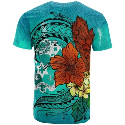 Tonga T shirt - Tropical Flowers Style