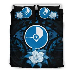 Yap Dark Blue Hibiscus Bedding Set A24 Dhc28111705Dd