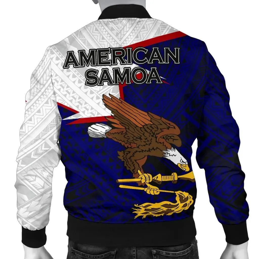 American Samoa Men's Bomber Jacket - HOME A7