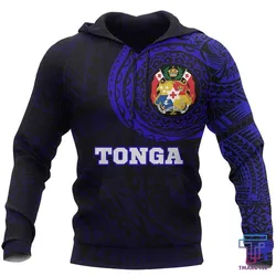 Tmarc Tee Tonga in My Heart Polynesian Tattoo Style Hoodie Blue NNK 1211