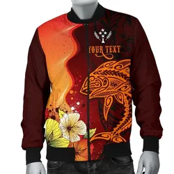 Kosrae Custom Personalised Men's Bomber Jacket - Tribal Tuna Fish - BN39