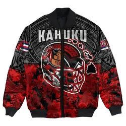 Polynesian Jacket Red Raider For Life Bomber Jacket LT10