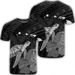 Alohawaii Tee - Hawaii Polynesian Hibiscus Turtle Map T-shirt AH - J5R