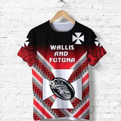 (Custom Personalised) Wallis And Futuna Rugby T Shirt, Custom Text And Number Creative Style