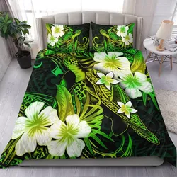 Polynesian Turtle Bedding Set With Hibiscus Color No.2 LT6