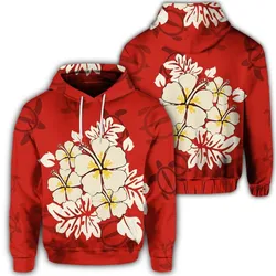 Hawaiian Hibiscus Polynesian Hoodie