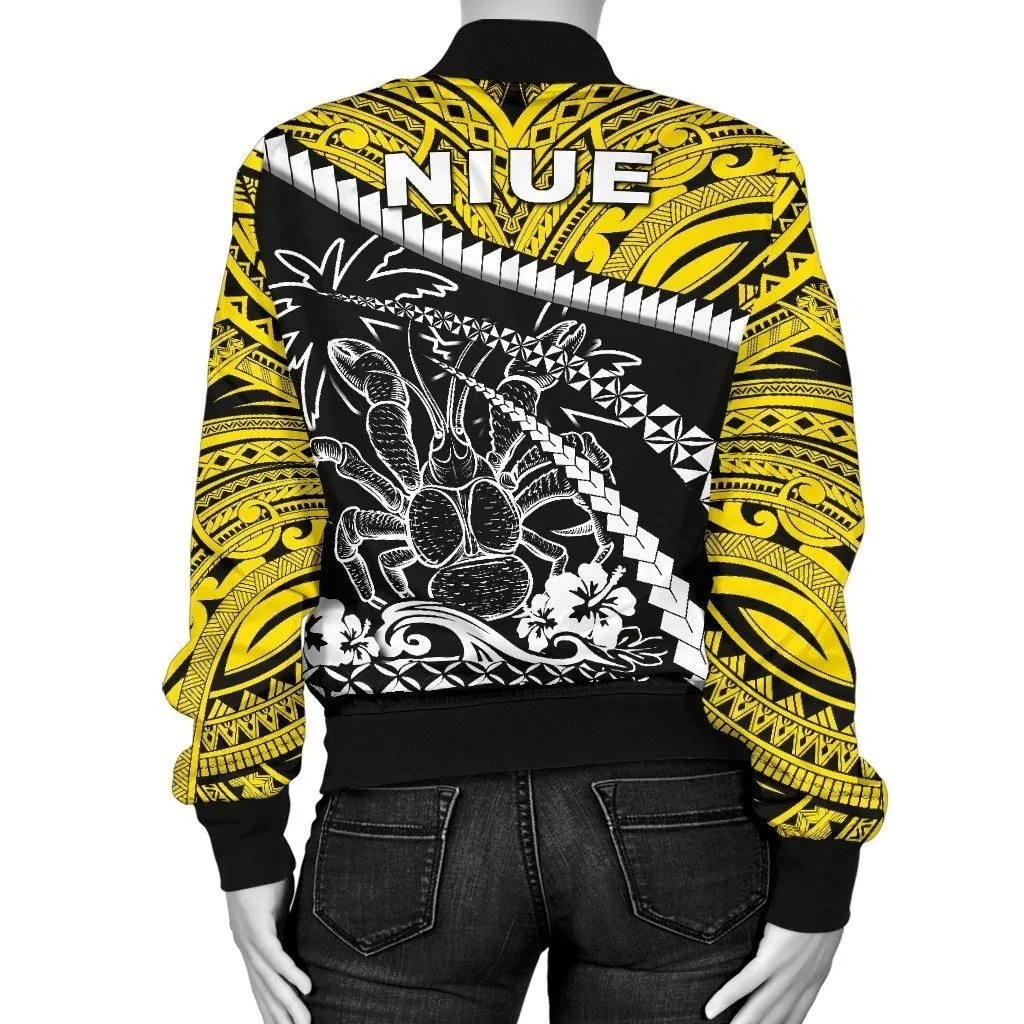 Niue Unga Crab Women Bomber Jacket - Road To Hometown