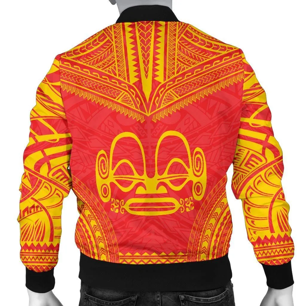 Marquesas Islands Flag Polynesian Chief Men's Bomber Jacket - Bn10