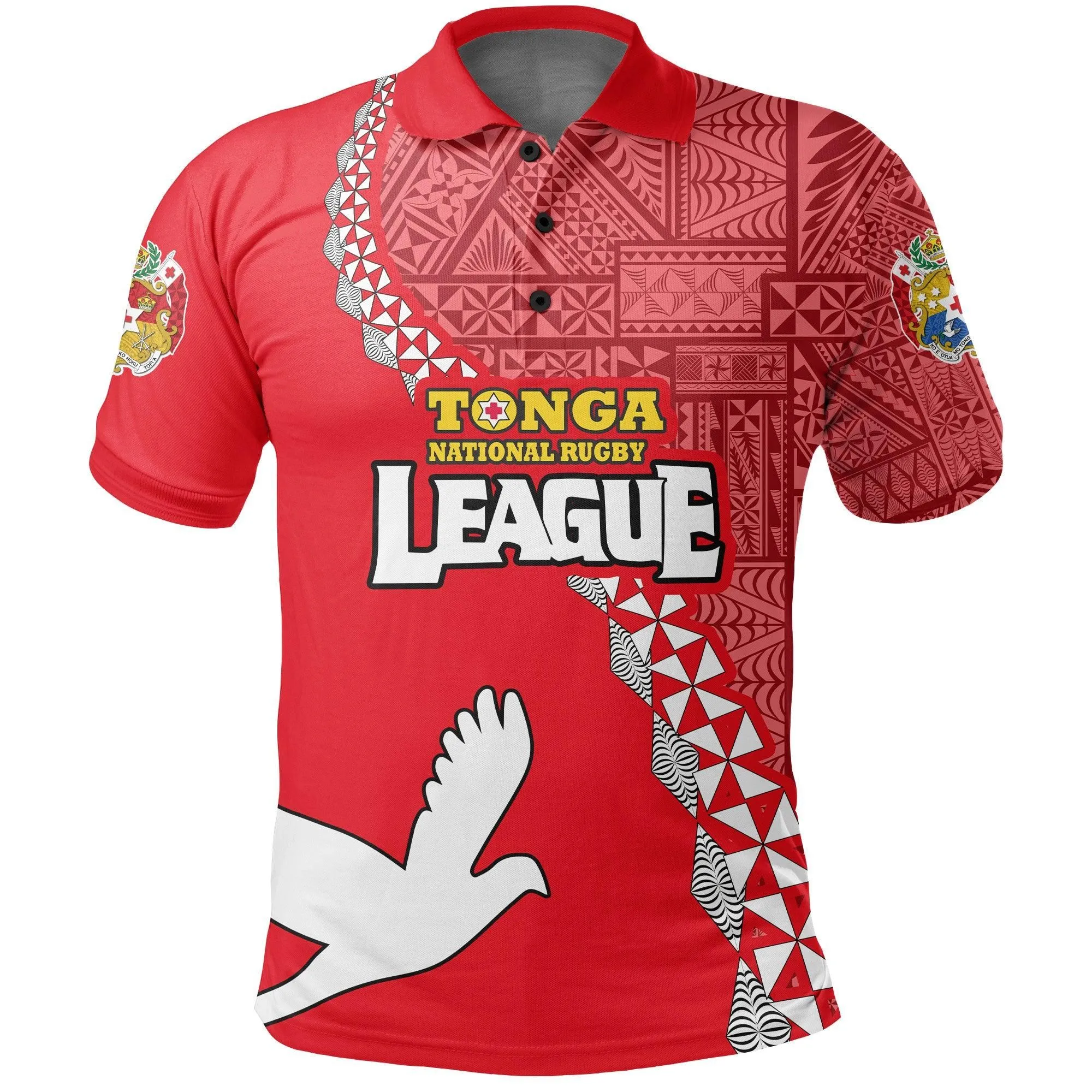 (Custom Personalised) Tonga Rugby League Polo Shirt Sport Style Special Version LT16