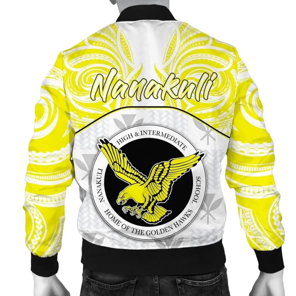 FamilyGater Jacket - Kanaka Nanakuli High School Men's Bomber Jacket \bDemodern Style AH JH