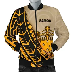 Samoa Mens Bomber Jacket - Polynesian Wild Style