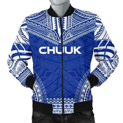 Chuuk Flag Polynesian Chief Mens Bomber Jacket