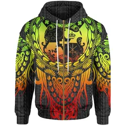 Zip Up Hoodie Tonga Polynesian - Tattoo Pattern With Seal Reggae - Bn12