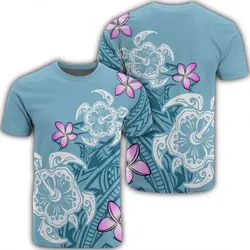 Alohawaii Tee - Hawaii Turtle Plumeria Polynesian Simple T-shirt AH - J4R