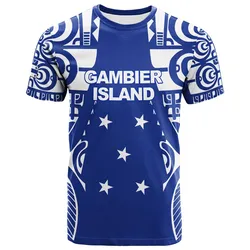 Gambier Islands Tribal Tattoo T-Shirt - LT12