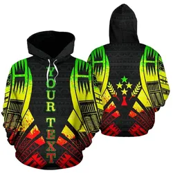 Kosrae All Over Hoodie - Reggae Tattoo Style Custom - Bn01