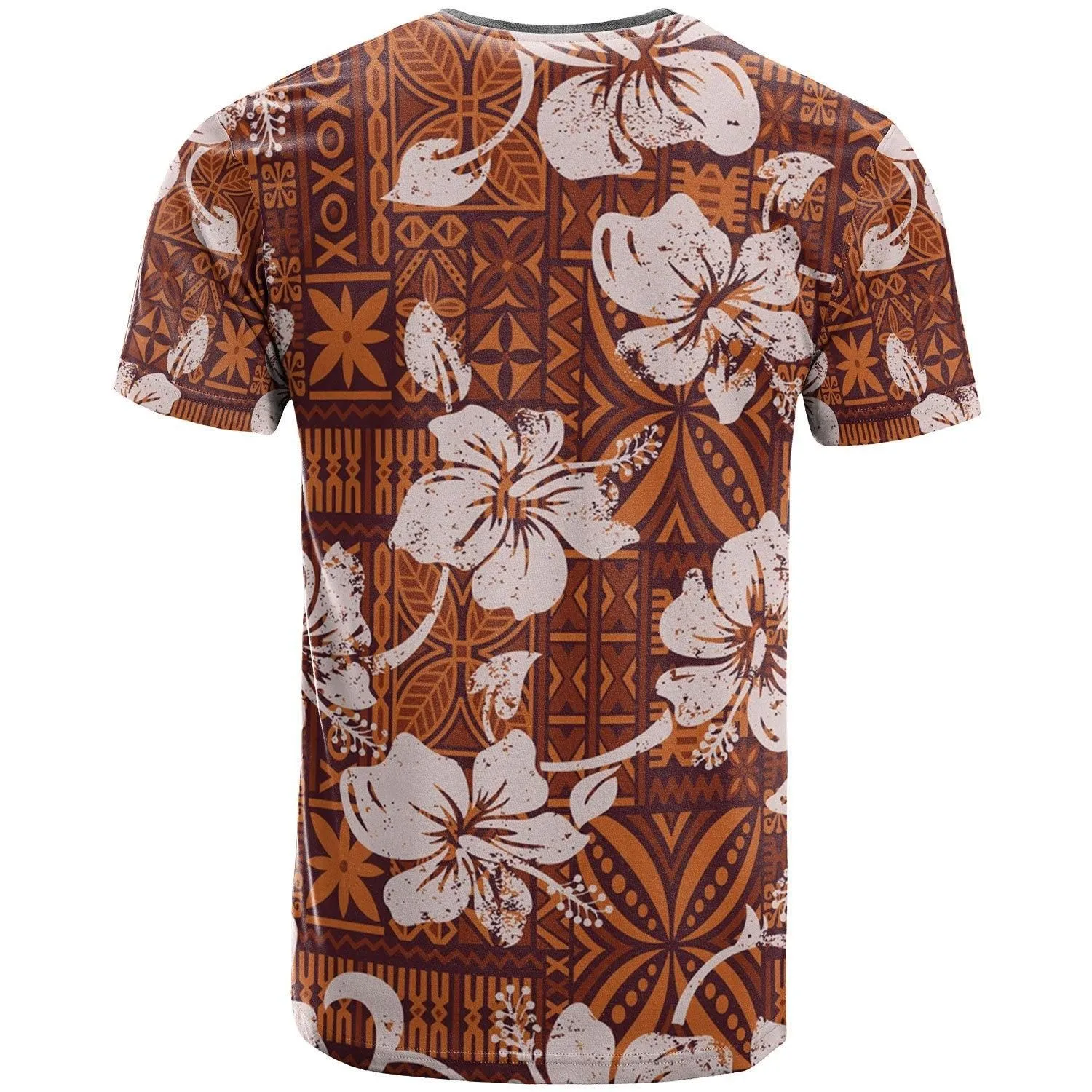 Polynesian Shirt - Tribal Vintage Hibiscus Flowers