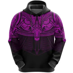 Alohawaii Clothing - Hoodie Best Polynesian Tattoo Pink A7