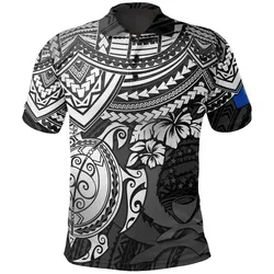 Polynesian Pride Polo Shirt - Pohnpei Polo Shirt Pohnpei Flag White Turtle Hibiscus