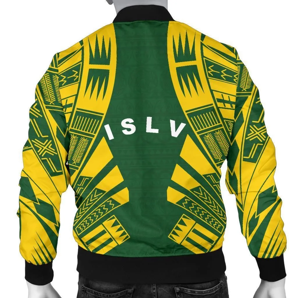 Society Islands Men Bomber Jackets - Polynesian Tattoo Flag