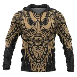 Polynesian Hoodie - Tattoo Tiki Gold