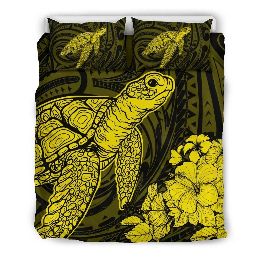Alohawaii Bedding Set Hibiscus Polynesian Memory Yellow Turtle Bedding Set Ah Jd Dhc1712776Dd