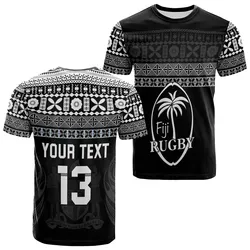 (Personalized Text and Number) Fiji Rugby T-Shirt Lifestyle 2022 Flying Fijians LT13