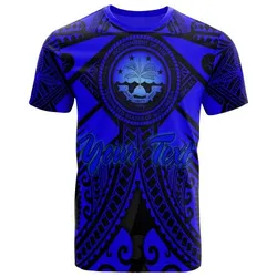 Fsm Custom Personalised T-Shirt- Blue Seal with Polynesian Tattoo