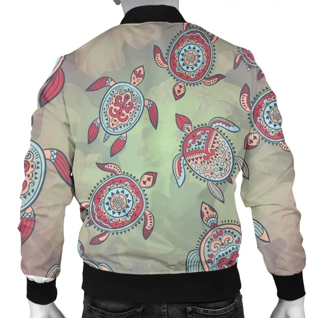 Alohawaii Jacket - Hawaiian Turtle Polynesian Bomber Jacket - AH - JR
