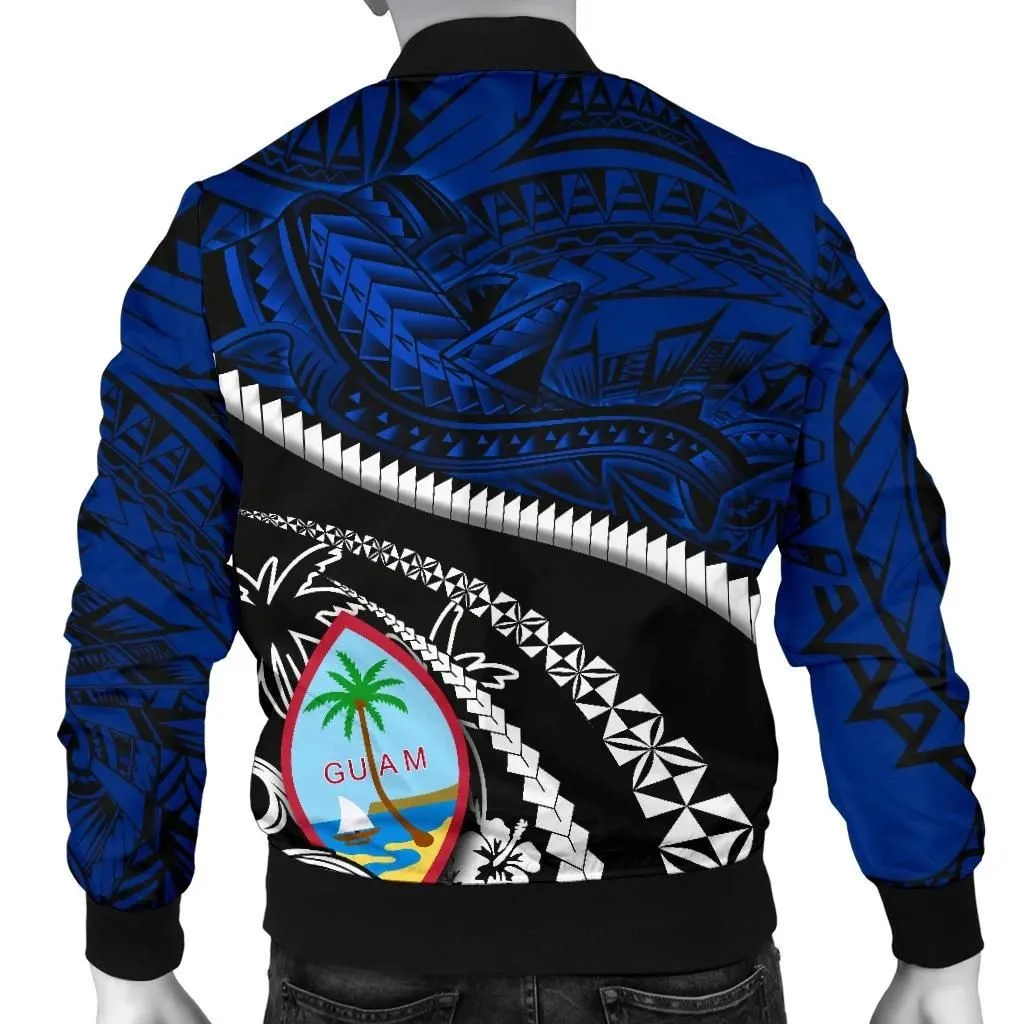 FamilyGater Jacket - Bomber Jacket Guam Polynesian Shark Tattoo K4