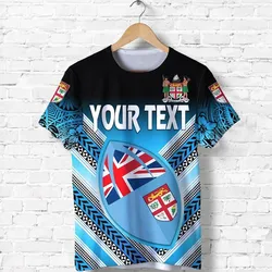 (Custom Personalised) Fiji Rugby T shirt Map Creative Style