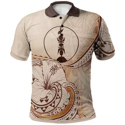 New Caledonia Polo Shirt - Hibiscus Flowers Vintage Style