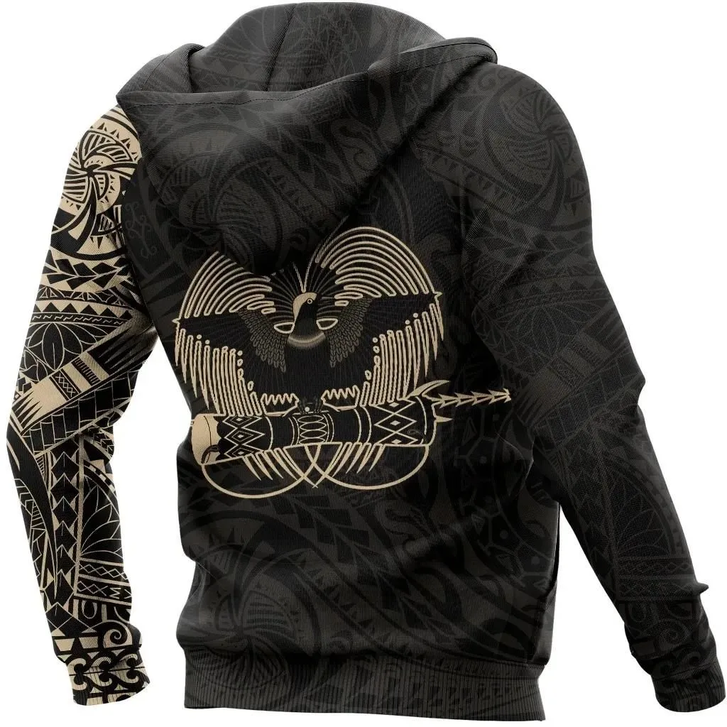 Papua New Guinea In My Heart Tattoo Style Hoodie - New A7