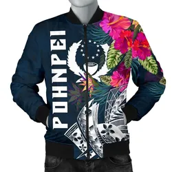Pohnpei Mens Bomber Jacket - Pohnpei Summer Vibes
