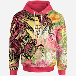 Kosrae State Hoodie - Flowers Tropical With Sea Animals
