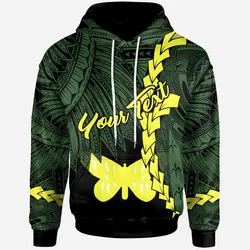 Papua New Guinea Oro Province Polynesian Custom Personalised Hoodie - Tribal Wave Tattoo