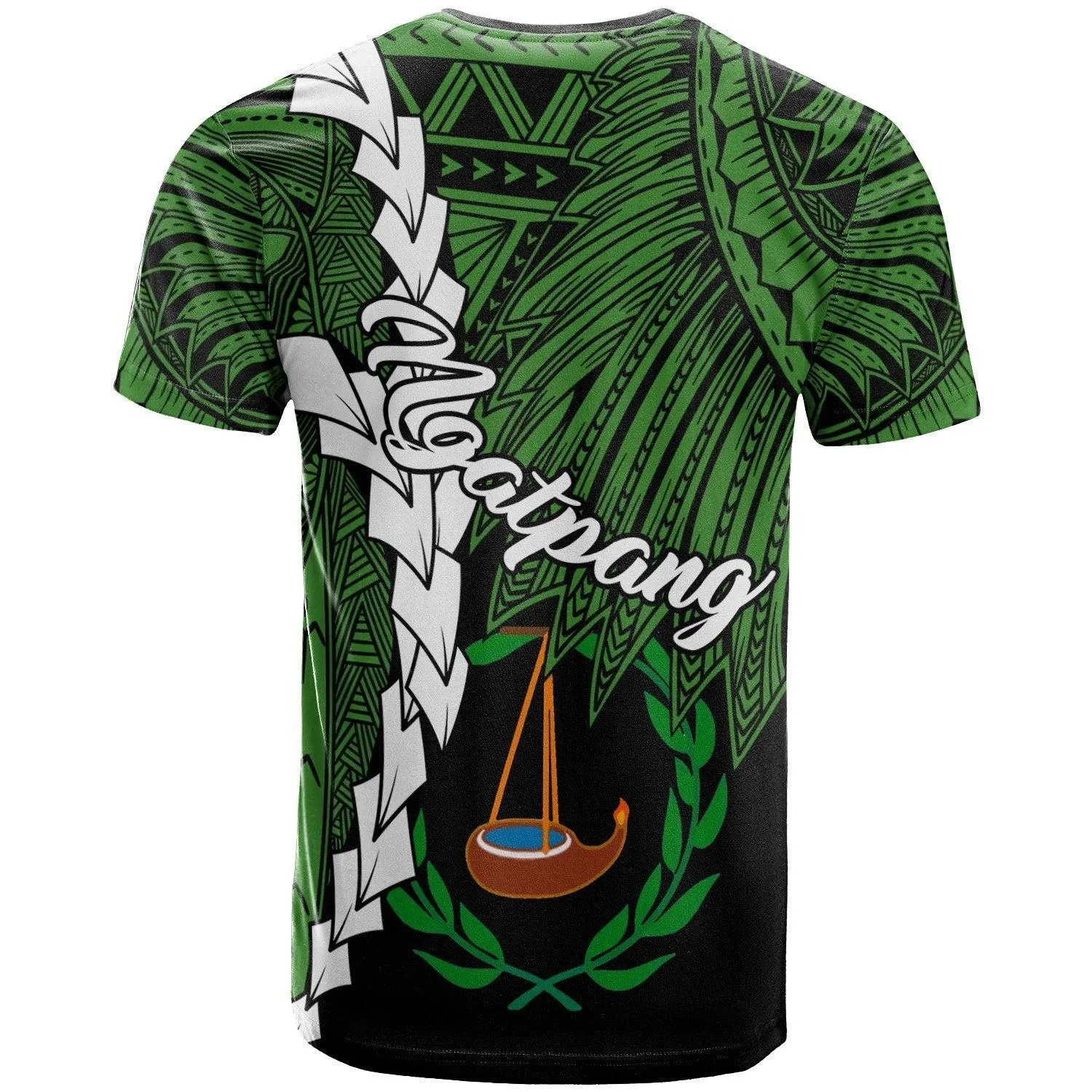 Palau Ngatpang Polynesian Custom Personalised T-Shirt - Tribal Wave Tattoo