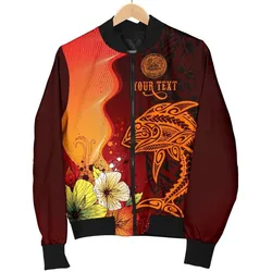 American Samoa Custom Personalised Mens Bomber Jacket - Tribal Tuna Fish