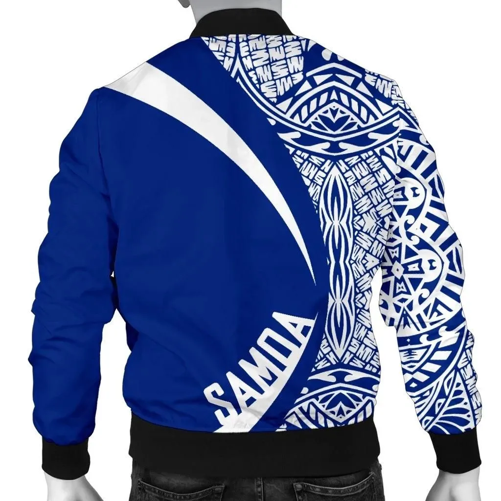 Samoa Polynesian Men's Bomber Jacket - Circle Style J1