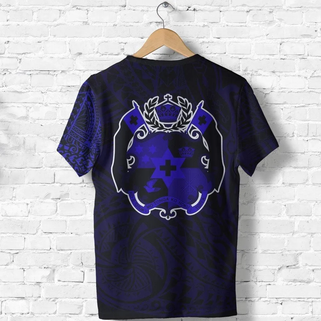 Tonga In My Heart Tattoo Style Special T shirt Blue