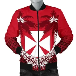 Alohawaii Jacket - Bomber Jacket Wallis and Futuna Polynesian Coconut A02