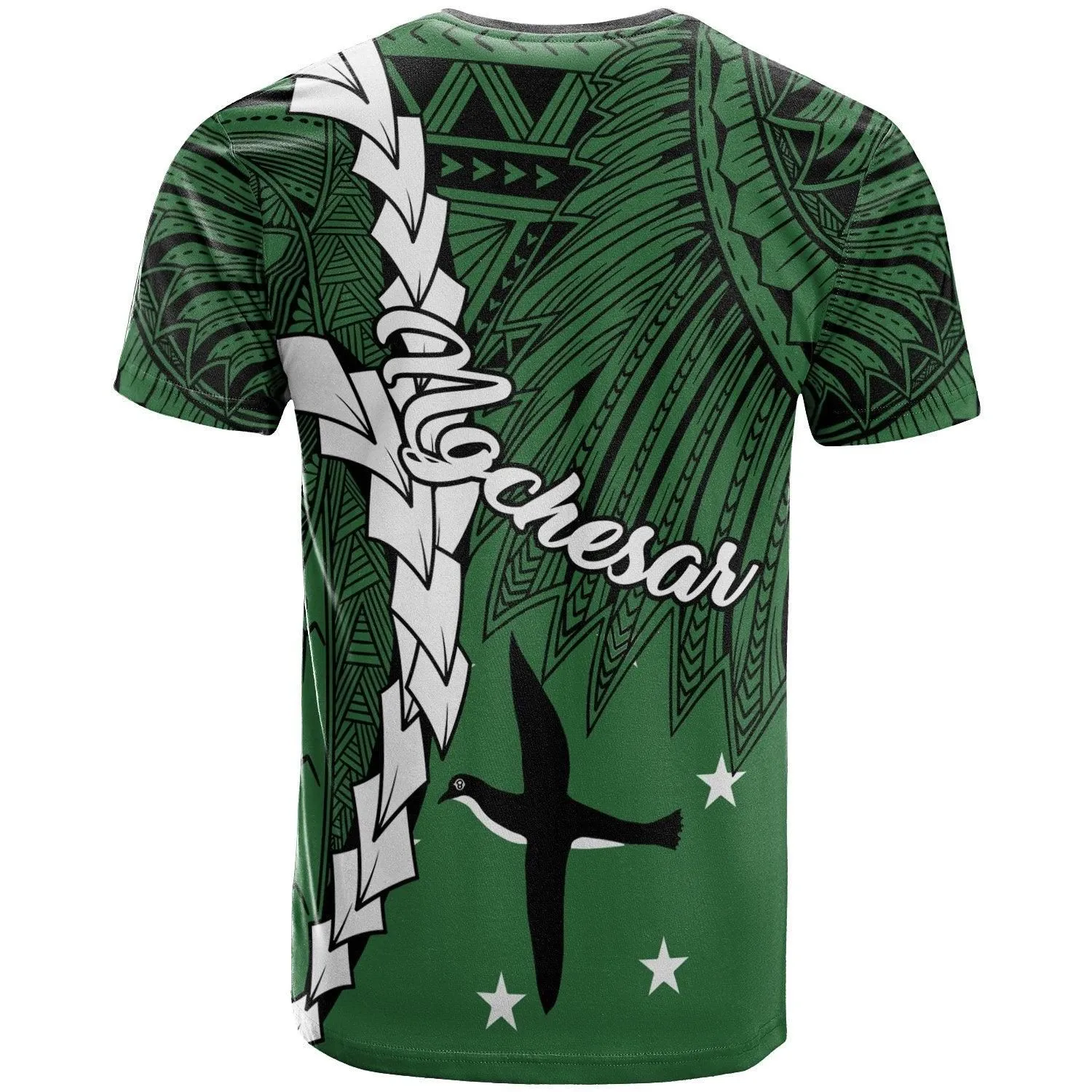 Palau Ngchesar Polynesian Custom Personalised T-Shirt - Tribal Wave Tattoo
